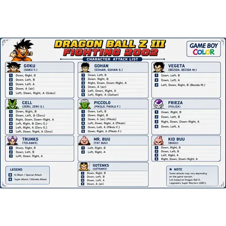Dragon Ball Z III: 2002 Fighting - Game Boy Color — 5