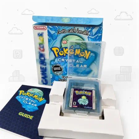Pokemon Crystal Clear (Open World - RTC & Normal Version) - Game Boy Color
