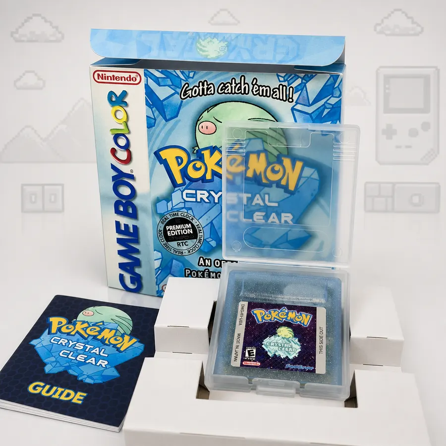 Pokemon Crystal Clear (Open World - RTC & Normal Version)